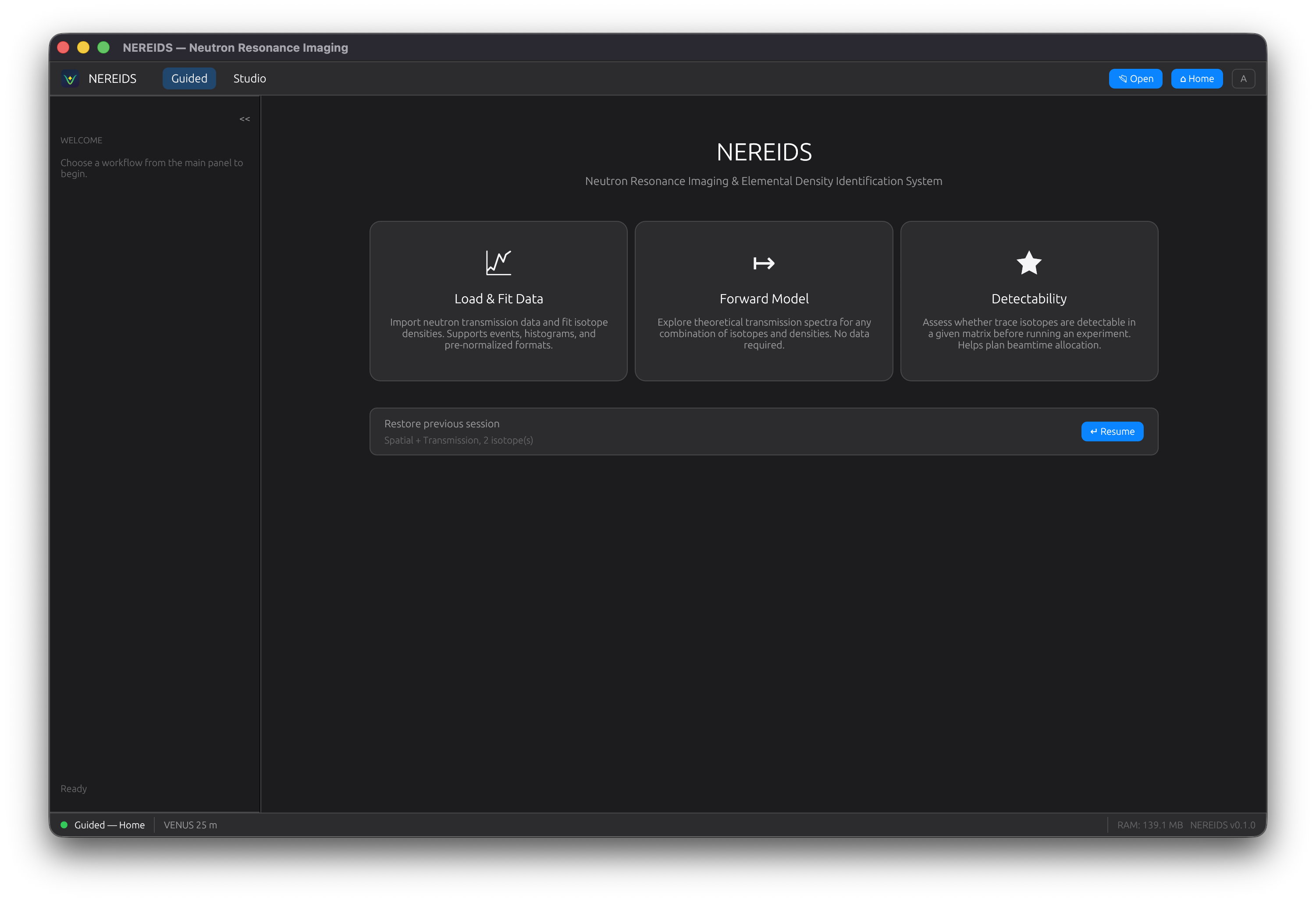 NEREIDS landing page