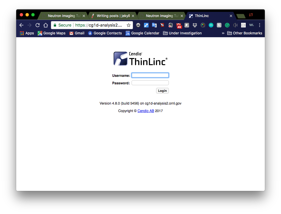 ThinLinc Welcome Page